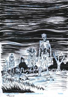 Produktfoto Original Titelbild Horrorschocker #79 Reinzeichnung