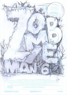 Mehr Details zu Vorzeichnung Zombieman # 6 Innencover Produktfoto Vorzeichnung Zombieman # 6 Innencover