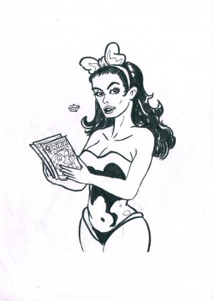 Original: Desdemona mit Schleife