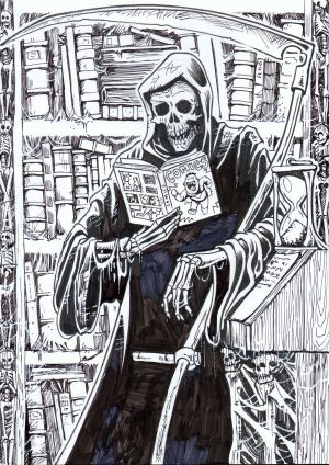Original: Der lesende Tod