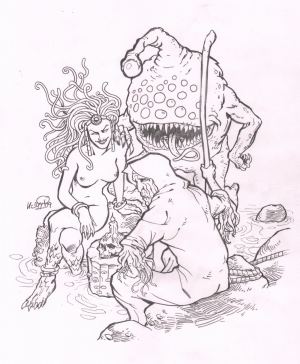 Charon, Scylla und Charibdis